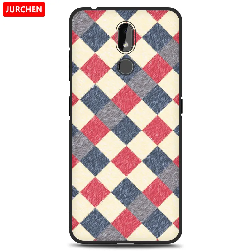 45 Чехол jurchen для Nokia 3,2 силиконовый чехол Мягкие Мультяшные из ТПУ милый цветок собака кошка Ультратонкий чехол для Nokia 3,2 Nokia3.2Back Cover - Цвет: 45