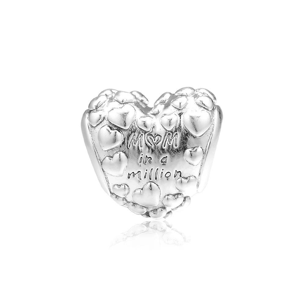 DIY Fits for Pandora Charms Bracelets Mom In A Million Beads 100% 925 Sterling-Silver-Jewelry Free Shipping | Украшения и
