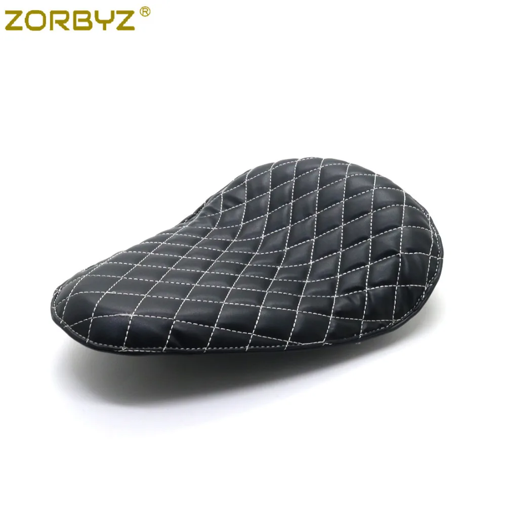ZORBYZ мотоциклетный черный PU кожаный Алмазный соло пружина и кронштейн для Harley Chopper