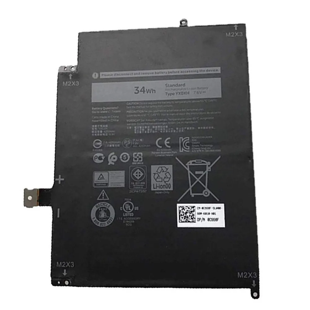 34Wh YX0XH батарея для Dell Latitude 7285 серия YXOXH OWYCVV 0 WYCVV(7,6 В 34Wh 4250 мАч) Latitude 7285
