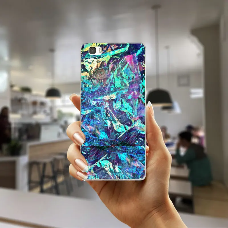 Soft TPU Silicon Phone Cases Cover for Huawei P8 P9 P10 Lite Mate 10 Pro Y5 Y6 Y3 II Y7 Honor 6X 7X 9 Popular Holographic | Мобильные
