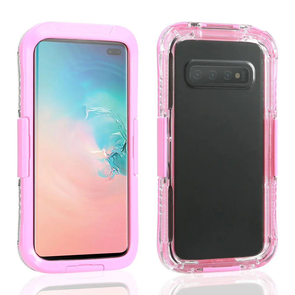 KISSCASE Водонепроницаемый чехол для телефона для samsung Galaxy S10E S10 плюс водостойкий мешок для samsung Note 9 8 подводный защитный чехол - Цвет: Pink