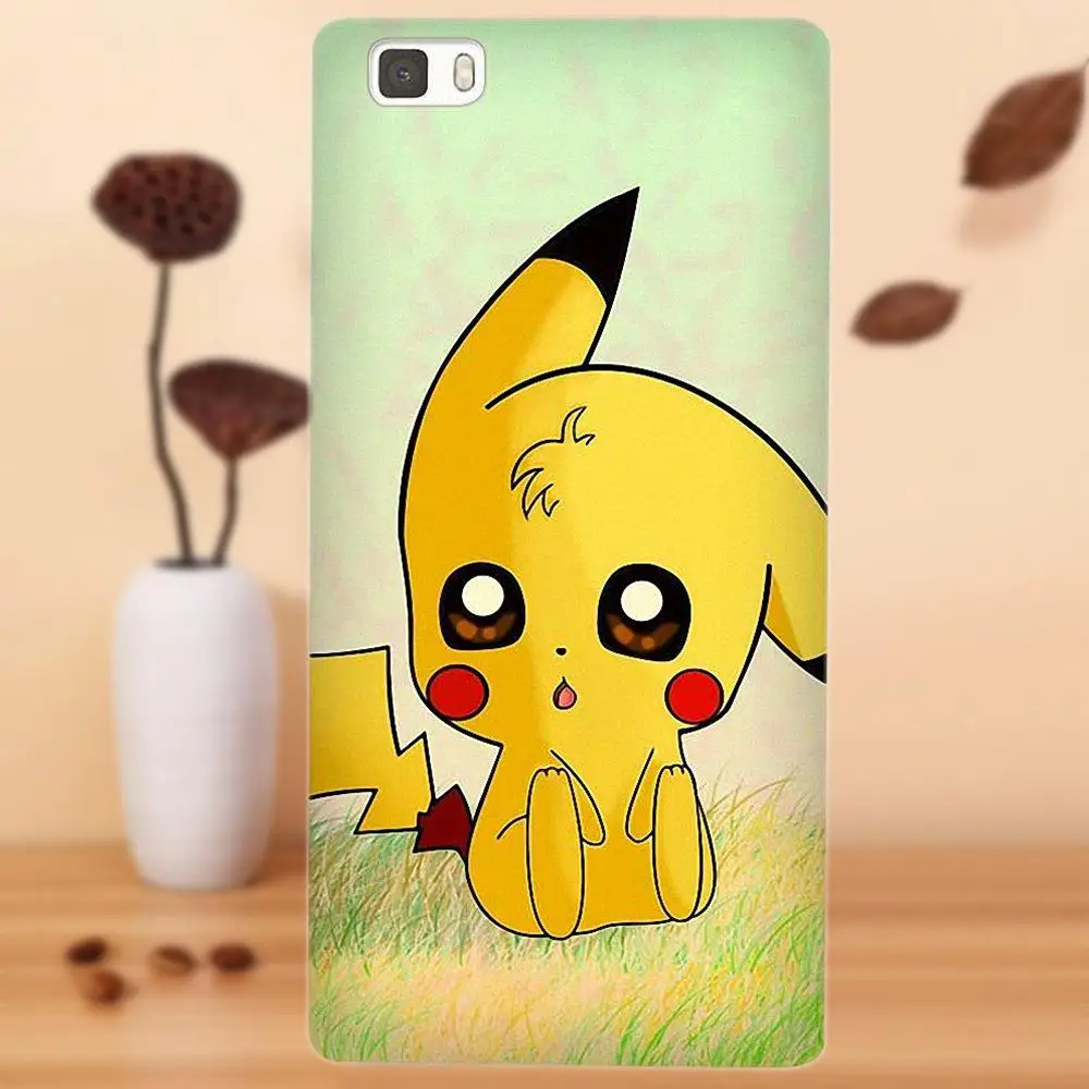 Японский аниме мультфильм Pikachues ТПУ протектор для huawei G7 G8 Honor 5A 5C 5X6X7 8 v8 Коврики 9 P7