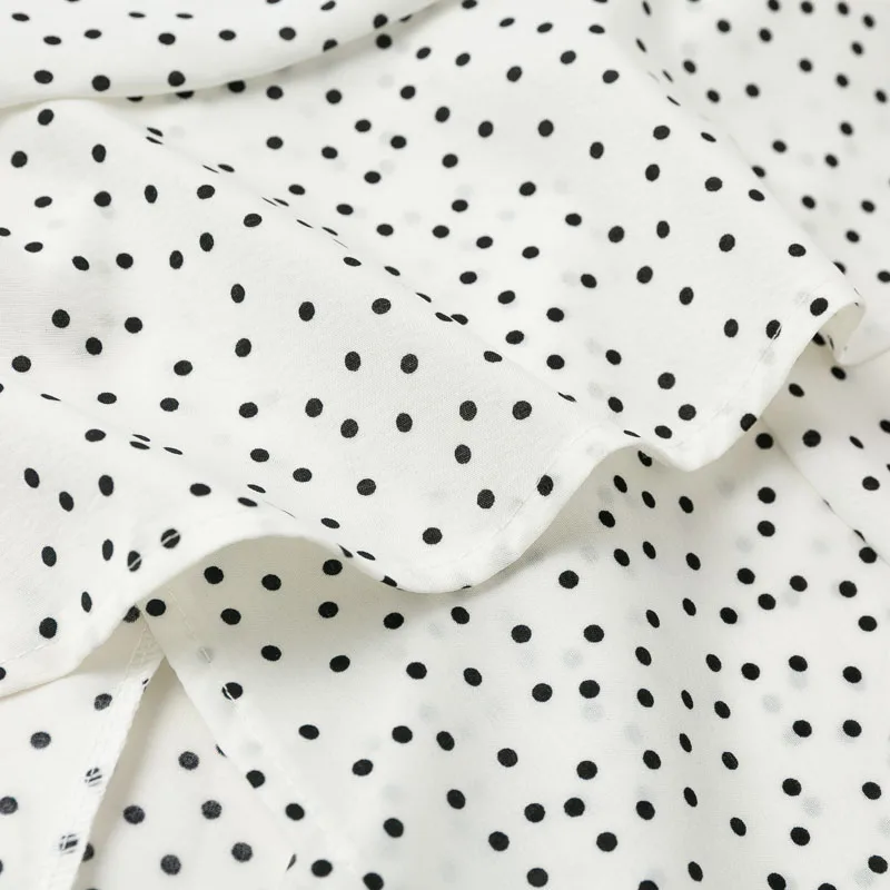 Для девочки горошек v-образный вырез женское платье с запахом и элегантный на