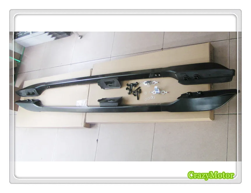 Для Toyota Prado FJ120 / Lexus GX470 2003 2009 черный декоративный багажник на крышу рельсы
