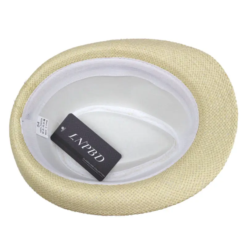 LNPBD 2017 Лидер продаж летняя стильная детская пляжная шляпа трилби Соломенная