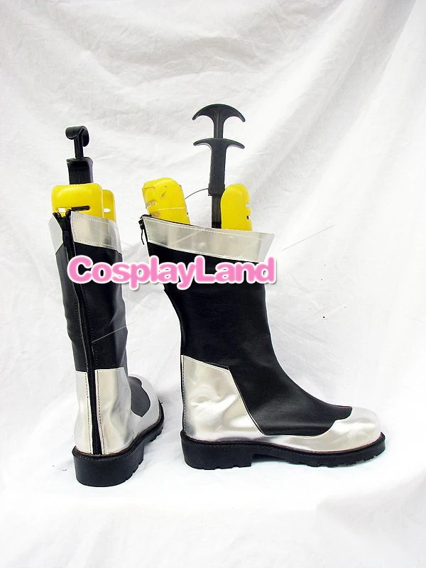 Костюм для косплея GUNDAM 00 мужской аниме ботинки вечеринки черно-серебристые