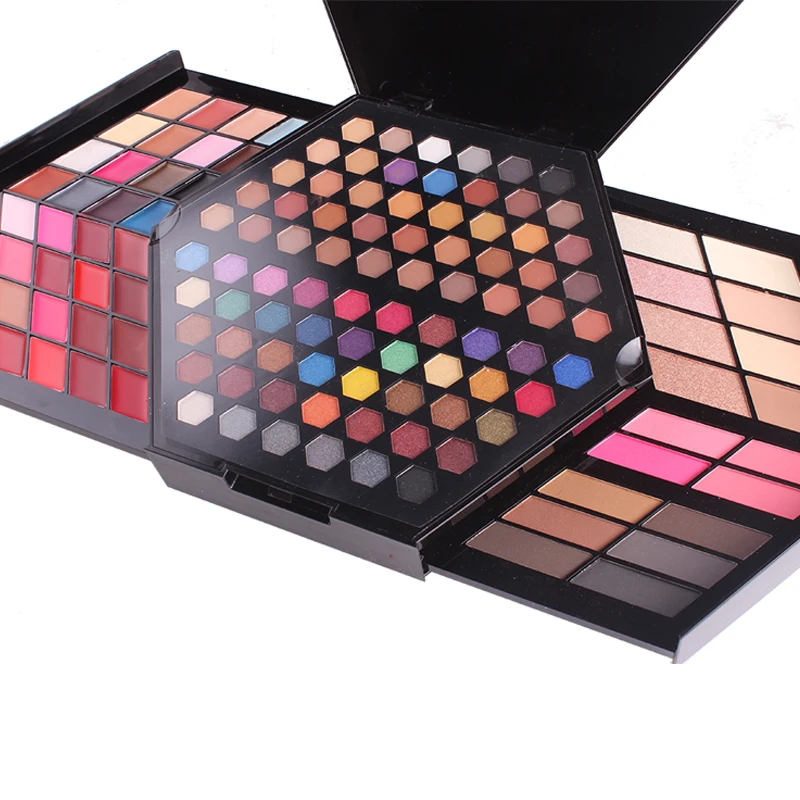 Набор для макияжа лица и глаз Мерцающая матовая палитра теней век набор кремовая