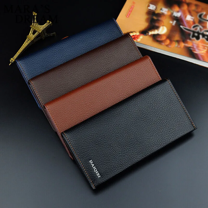 Mara мечта Для мужчин удлиненный бумажник из искусственной кожи мужской кожаный