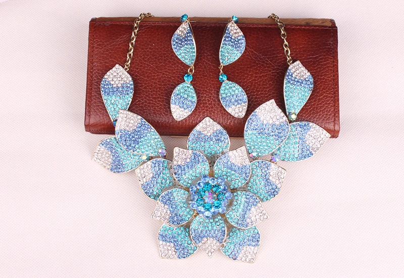 Великолепные комплекты ювелирных изделий для невесты набор свадебных украшений