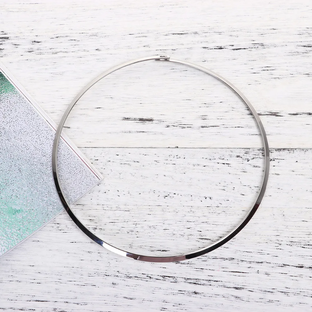 Ожерелье DoreenBeads 304 из проволоки нержавеющей стали длина 45 5 см (17 7/8 дюйма) 1 шт.|torque