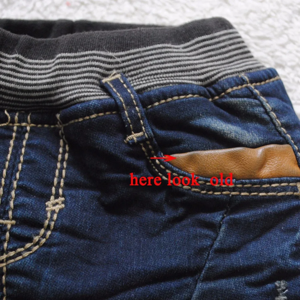 3982 winter baby jeans pants boys little harem trousers Double-deck denim+fleece warm kids fashion new nice |