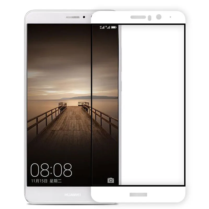 Закаленное стекло с полным покрытием для Huawei Mate 9 защита экрана Защитная пленка