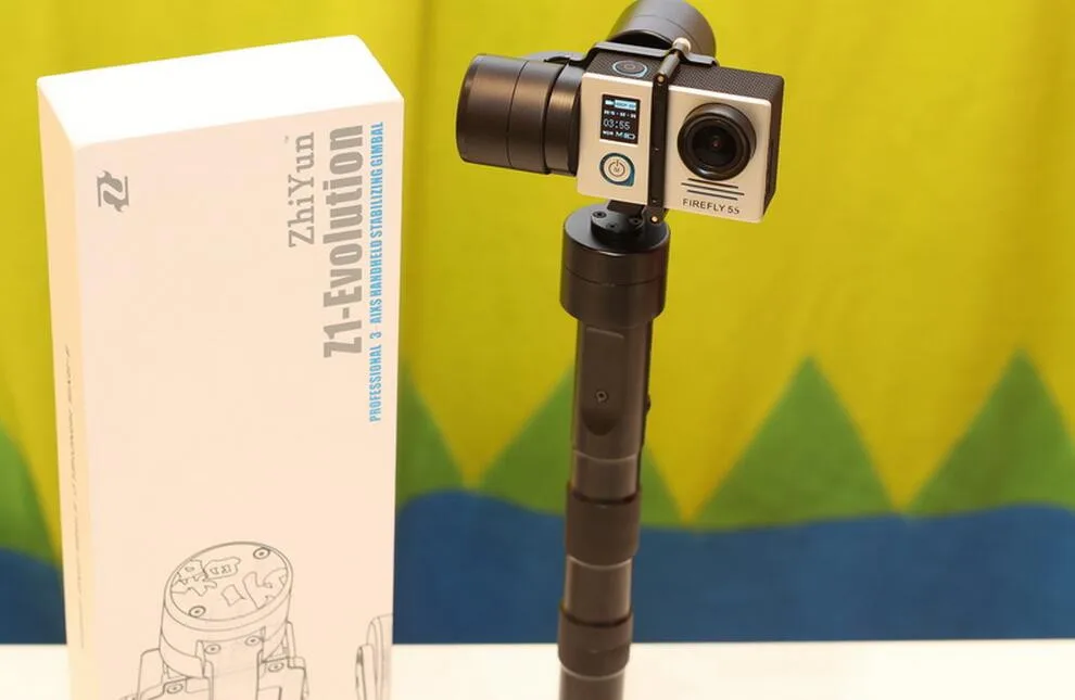 ZHIYUN Z1 Evolution GOPRO 3-осевой карданный стабилизатор для экшн-камеры xiaoyi yi 4k+ Экшн-камера 3-осевой стабилизатор бесщеточный штатив «стедикам» для selfie