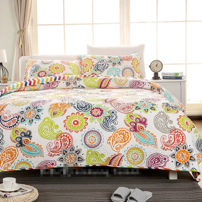 Бесплатная доставка 3 шт. 100% хлопок американский стиль летнее лоскутное одеяло