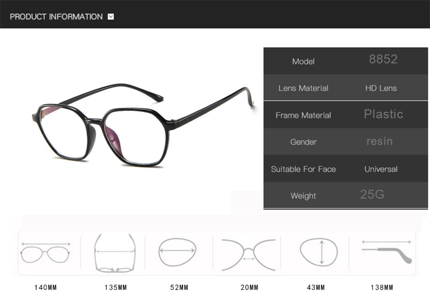 KOTTDO New Retro Glasses Frame Fashion Computer Glasses Frame Polygonal Glasses Frame Prescription Eye Glasses Frame Women