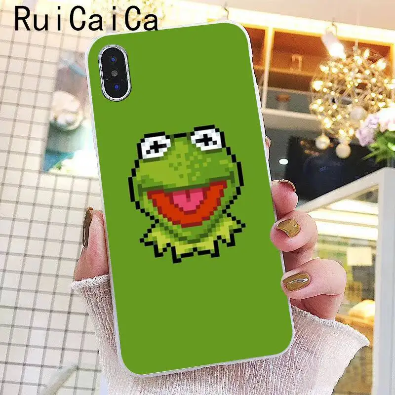 A6 Ruicaica Kermit зеленая лягушка Забавный Милый гей мягкий чехол для телефона из ТПУ чехол для iPhone X XS MAX 6 6s 7 7plus 8 8Plus 5 5S SE XR 10 - Цвет: A6