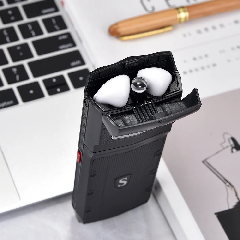 SERVO R26 2," мобильный телефон с TWS 5,0 Bluetooth беспроводные наушники 3000 мАч Внешний аккумулятор GSM GPRS телефон