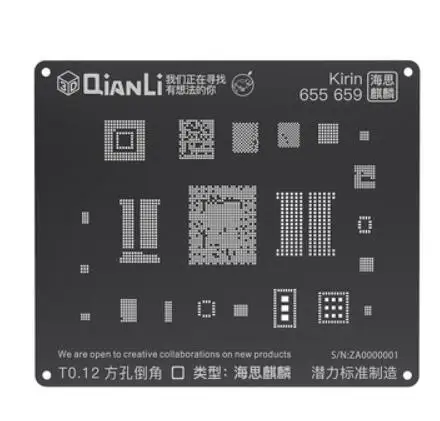 Kirin 655 659 Qianli iBlack 3D набор трафаретов для пайки BGA для Android устройство, док-станция Qualcomm Встраиваемая мультимедийная карта памяти DDR MTK 6582 MSM8916 8917 8909 8939 8953 8940 Kirin 665 659 - Цвет: Kirin 655 659