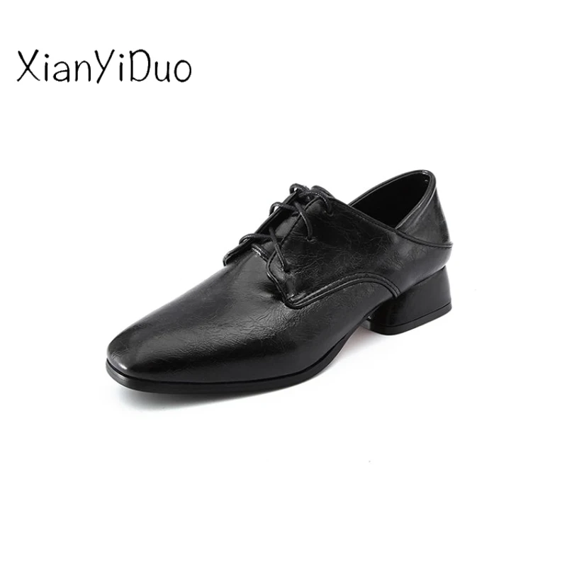 Xianyiduo/классическая женская обувь сезон весна осень туфли лодочки на низком