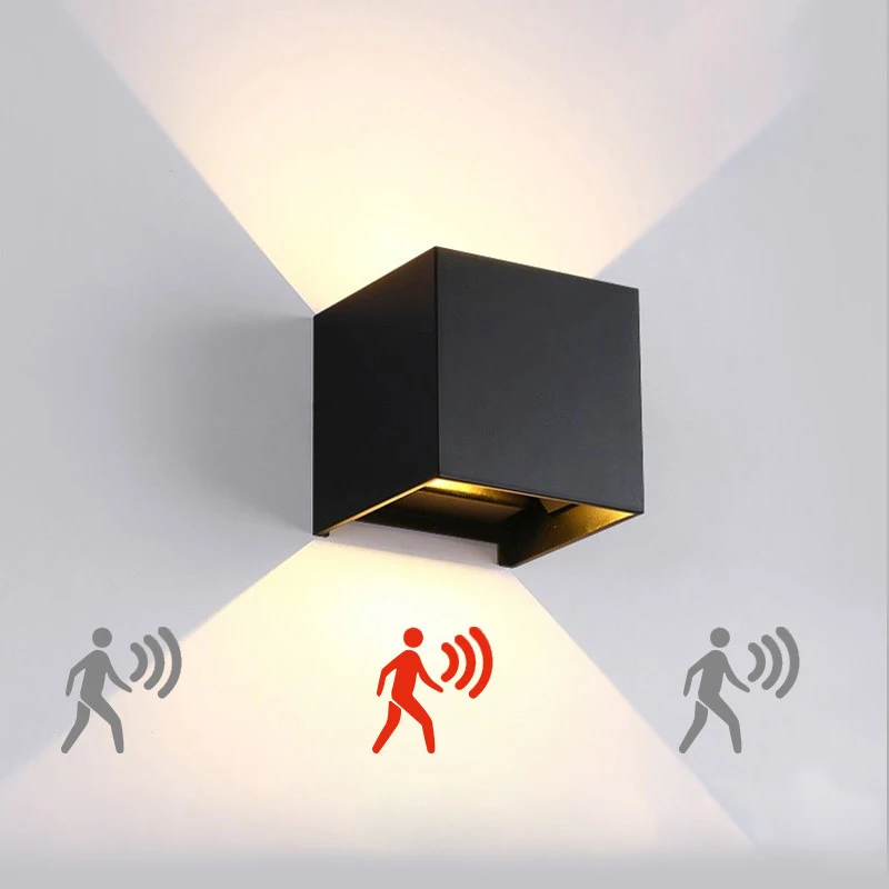 Светодиодная декоративная настенная лампа с инфракрасным датчиком регулируемый