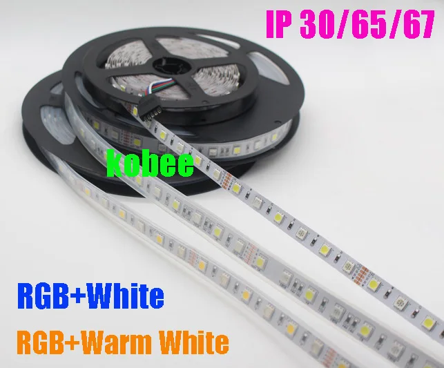 Светодиодная лента 5050 RGBW DC12V 60 LED/m RGB + белый/RGB теплый белый гибкий светодиодный