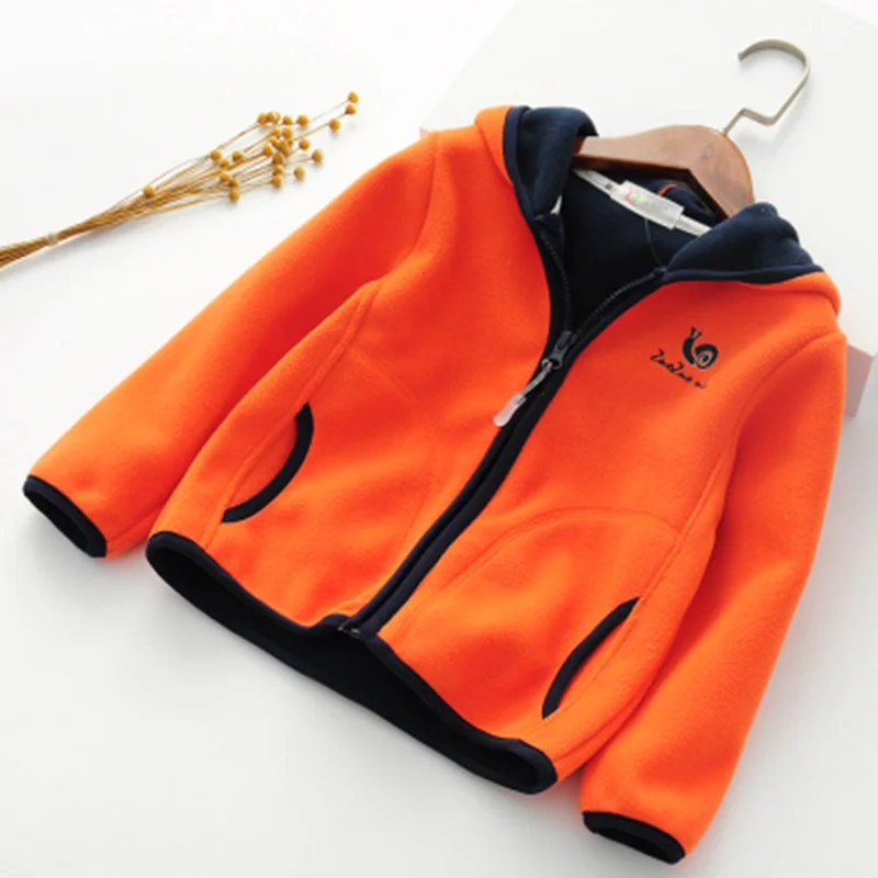 2018 весенне осенние флисовые детские куртки для девочек толстовки Детский