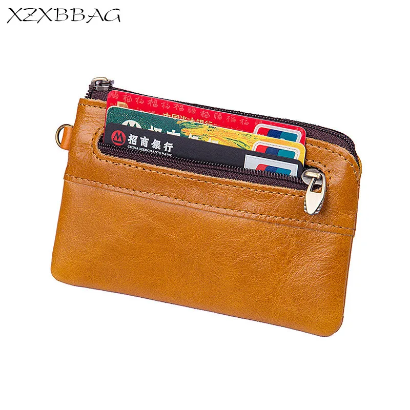Кошелек XZXBBAG XB092 мужской из натуральной воловьей кожи повседневный маленький
