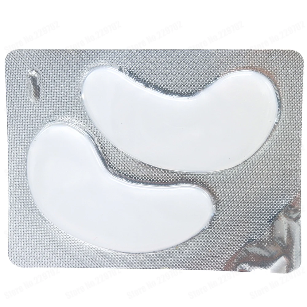 Прозрачная маска для глаз молочно-белого цвета с коллагеном 5 упаковок в