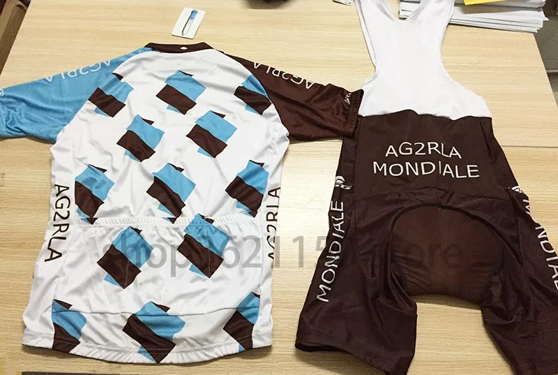 2018 профессиональная команда AG2R Велоспорт Джерси с коротким рукавом велосипедная