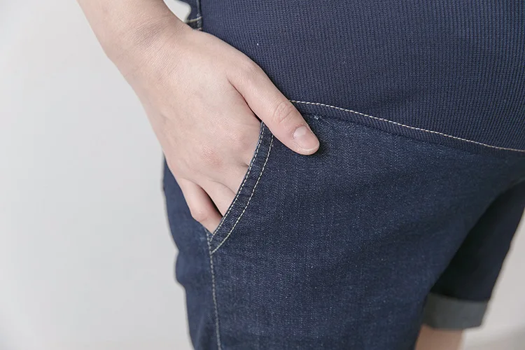 Fdfklak L XL XXL Большие размеры 2018 стандартная одежда короткие джинсы для беременных