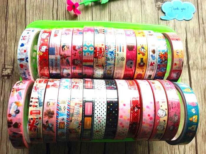 1 шт./лот 15 м Япония красочный мультфильм серии DIY многофункциональная клейкая