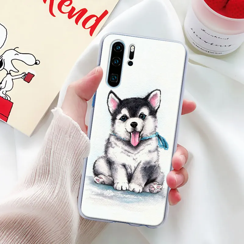 Игрушечная Лайка щенок Футляр для телефона для huawei P30 Pro P10 P20 P30 Lite P8 P9 Lite P Smart Plus чехол