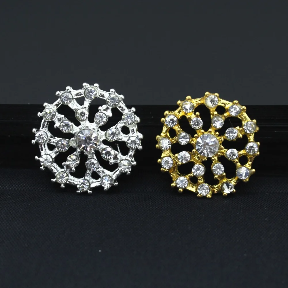 

21 мм серебряные Стразы Кнопки Flatback кристалл декоративные кнопки для детей повязка на голову аксессуары для волос