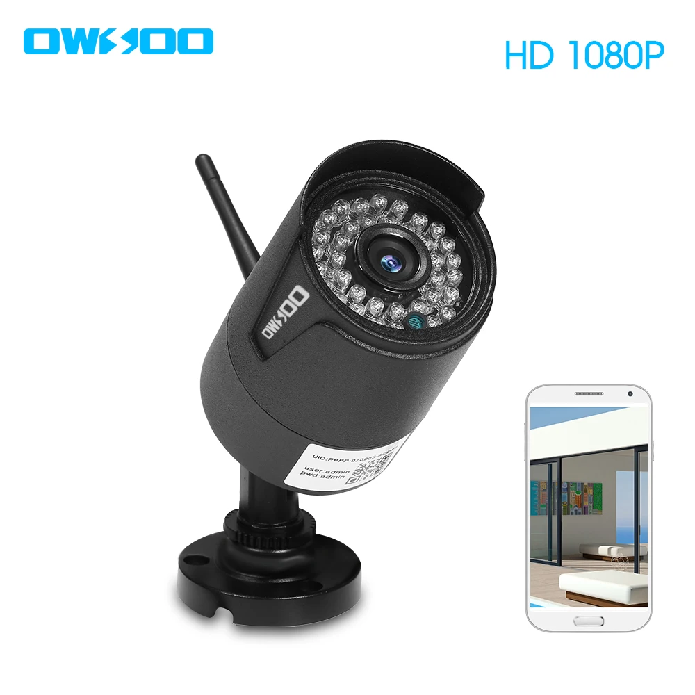 OWSOO HD 1080P IP Camera WIFI Wireless Security Camera Full Support P2P Camera IP66 Waterproof IR Night Vision Motion Detection