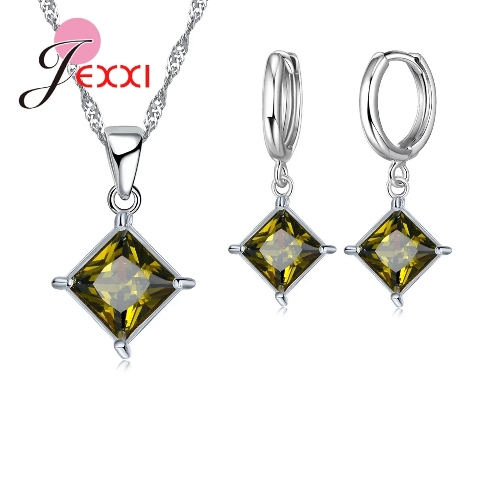Комплект из колье и серёг серебра 925 пробы|set necklace|set necklace earringnecklace earring |
