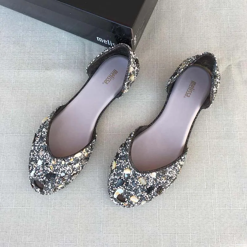 Женские сандалии гладиаторы Melissa пляжные со стразами лето 2019|Боссоножки и