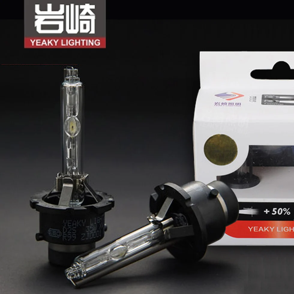 Серия Yeaky 35 Вт Высокая яркость HID ксеноновая лампа D1S/D2S/D2H/D2R HID лампа для биксеноновых линз проектора D3S/D4S 4500K 5500K 6500K