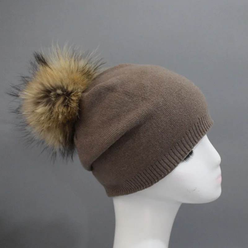 2018 Лидер продаж поощрение детей унисекс енот волосяная луковица Вязание шляпа