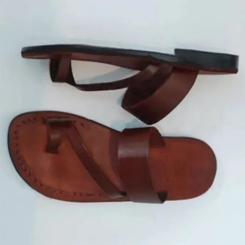 Шлепанцы женские с открытым носком однотонные сандалии на плоской подошве