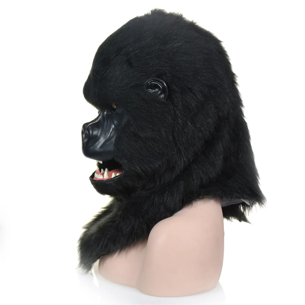 Черная маска с животными Gorilla Ротовым двигателем|Маски для вечеринки| |
