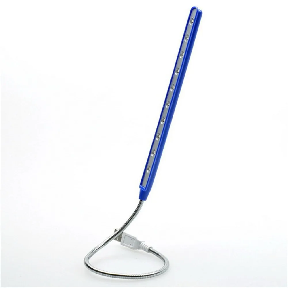 USB 10 светодиодные лампы гибкая и регулируемая настольная лампа ультра яркая