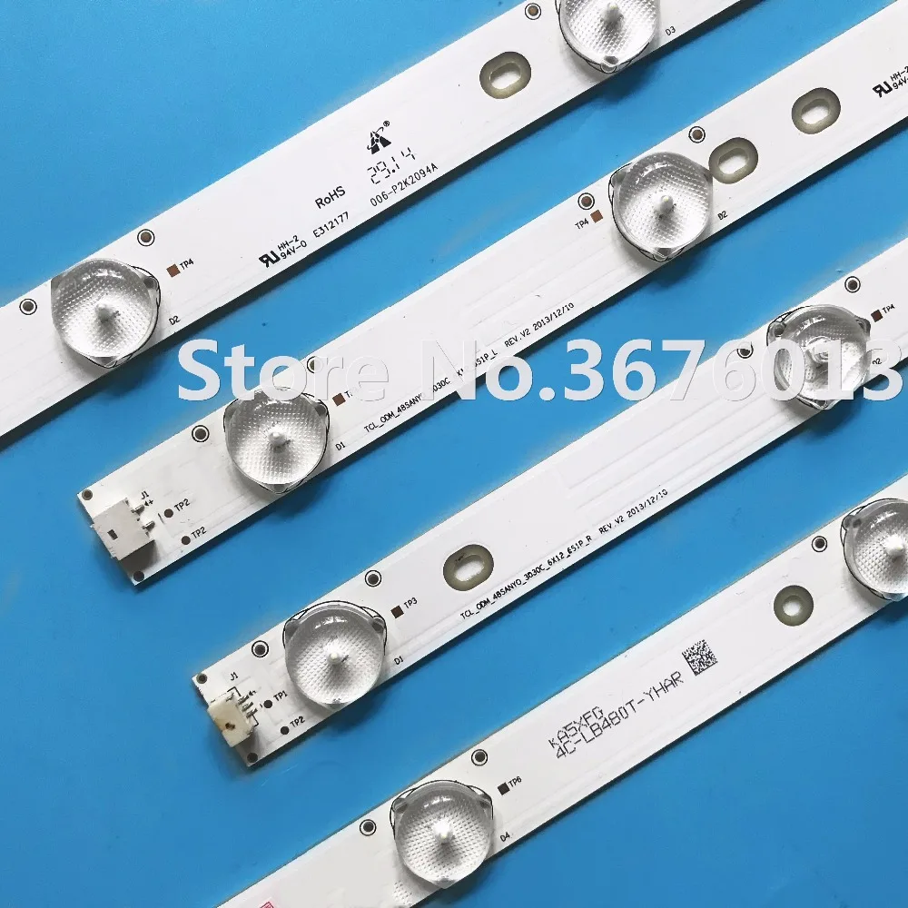 Светодиодная панель для Toshiba 48 дюймов 48L3453 4C-LB480T-YHAL 006-P2K2094A LVF480SSDX E2 V2 1 комплект = 12