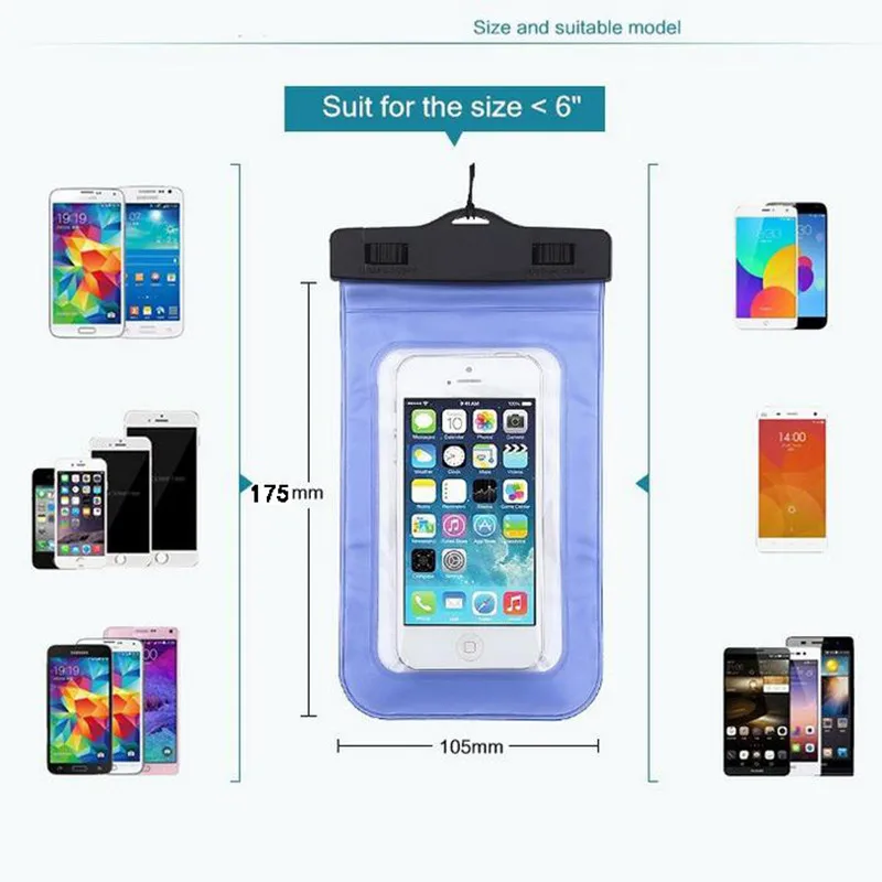 Универсальный Водонепроницаемый Чехол для iPhone 5S, 6, 6S Plus, Xiaomi Mi5 Pro, huawei P8 Lite, Лучший Водонепроницаемый Чехол, сумка для сотового телефона