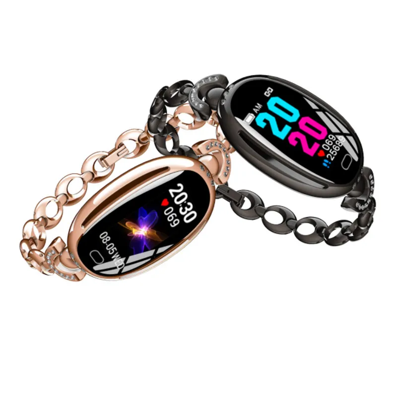 E68 смарт браслет Для женщин активности Фитнес трекер монитор сердечного ритма