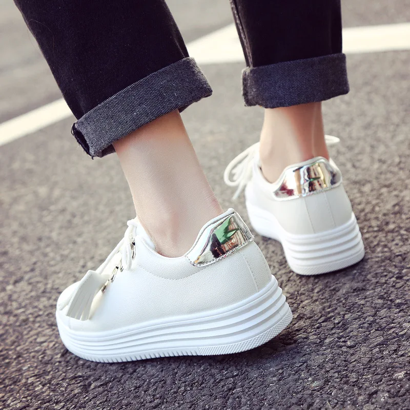 Женская обувь с бахромой 2018 zapatos Мокасины парусиновая Белая дизайнерская