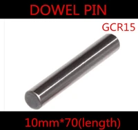 6pcslot high quality 10 x 70mm 1070mm 10mm ggr15 bearing steel round dowel pin length 70mm