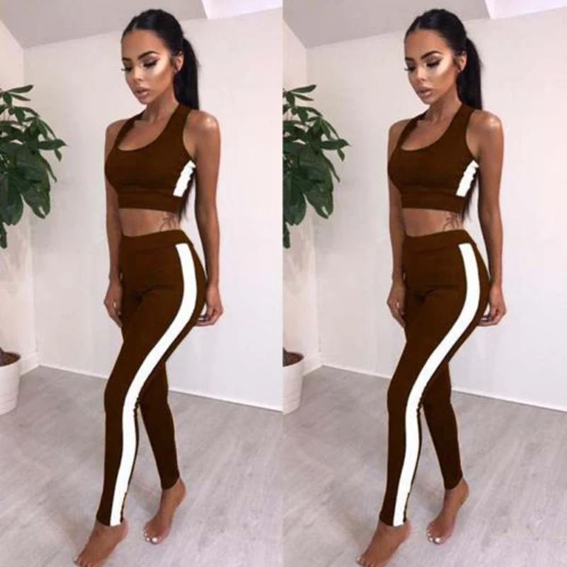 2018 Женская Спортивная одежда для фитнеса Стрейчевые пуловеры без рукавов