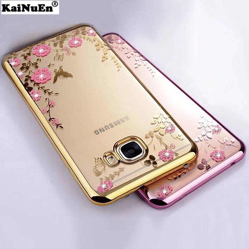 KaiNuEn роскошный мягкий ТПУ чехол для телефона чехол для samsung galaxy c5 c7 c9 pro c 5 силиконовый прозрачный бриллиант
