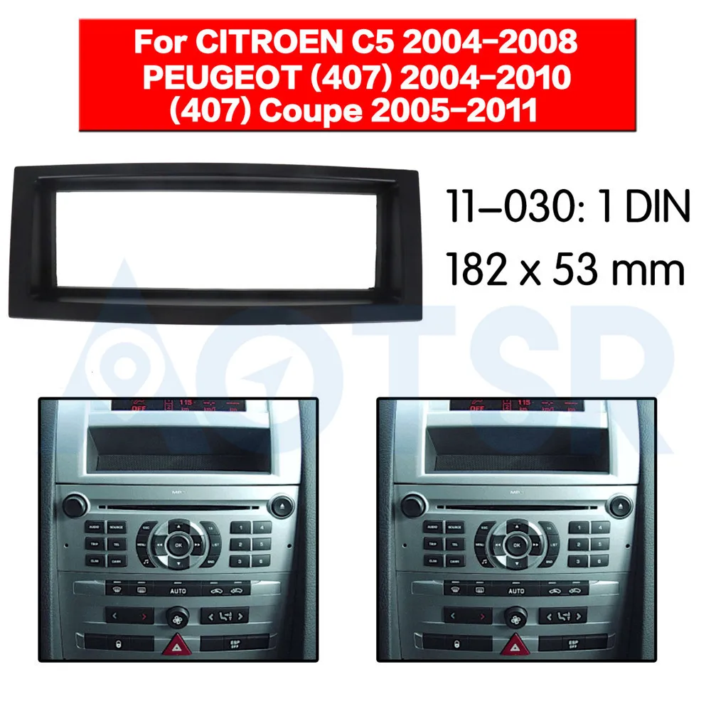 2 din радиоприемник для CITROEN C5 2004 2008 PEUGEOT (407) стерео аудио монтажная панель комплект